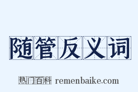 随管反义词是什么意思的图片
